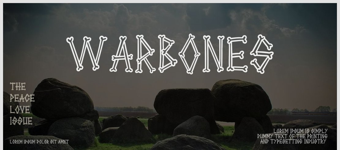 Warbones Font