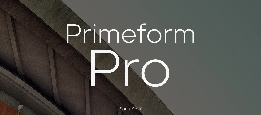 Primeform Pro Font