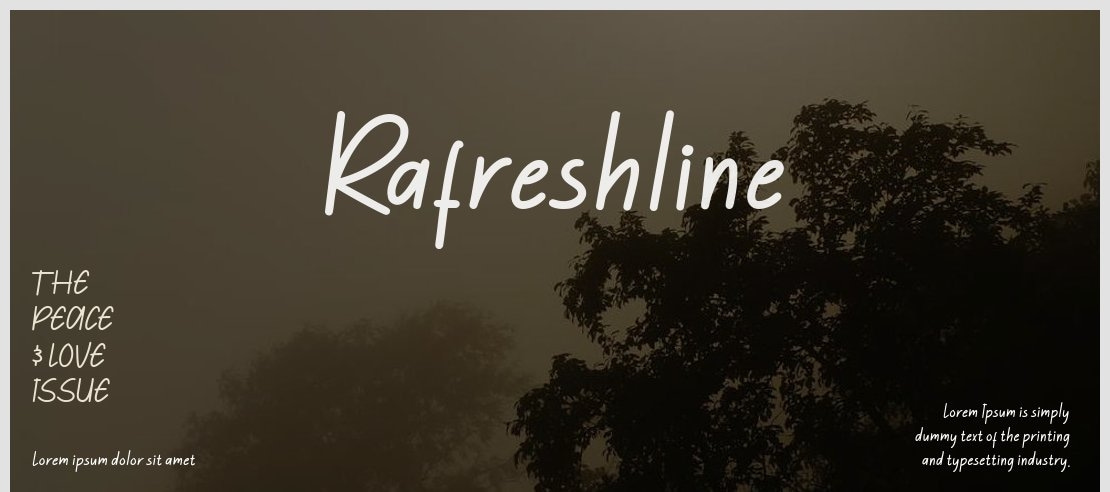 Rafreshline Font