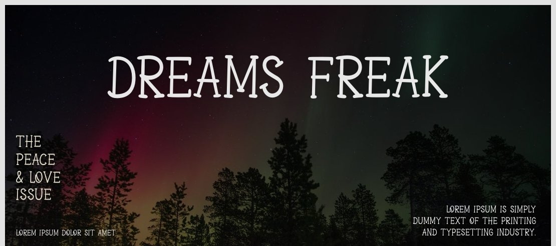 DREAMS FREAK Font