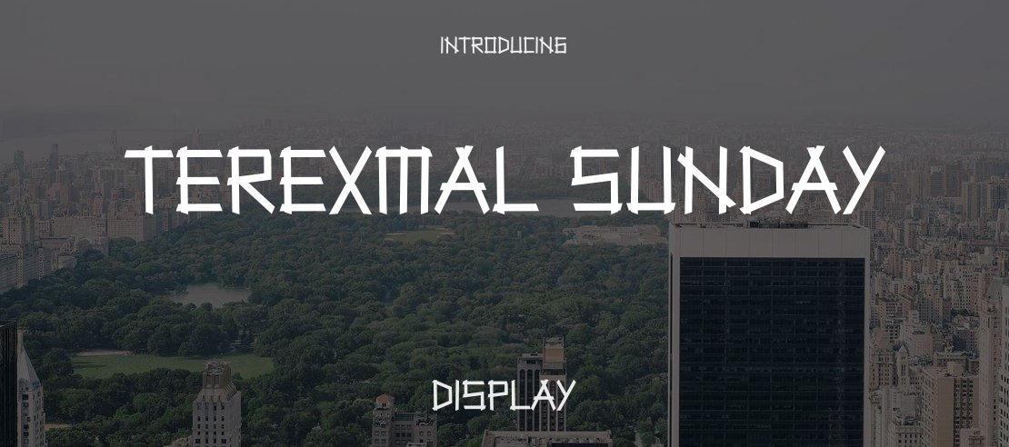 Terexmal Sunday Font