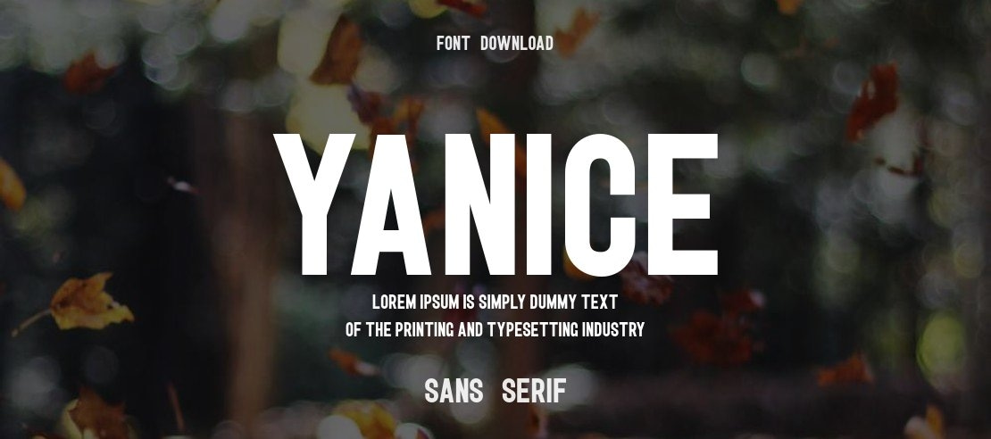 Yanice Font