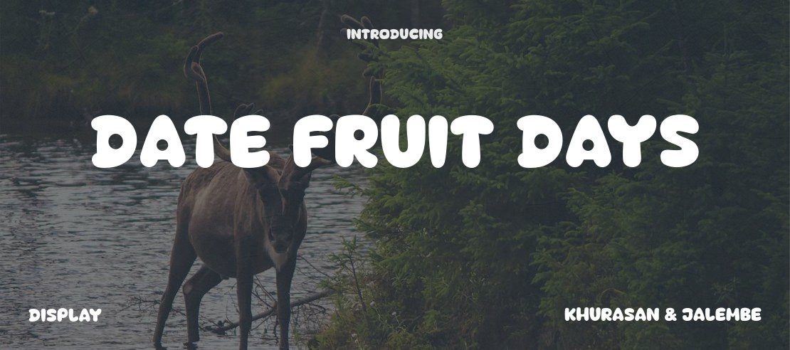 Date Fruit Days Font