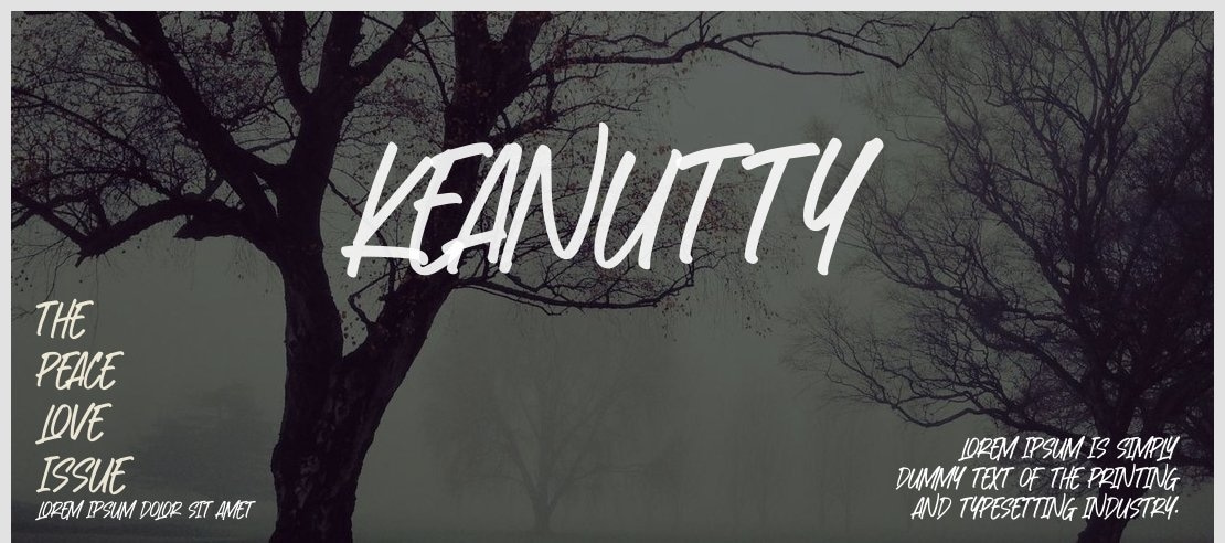 Keanutty Font
