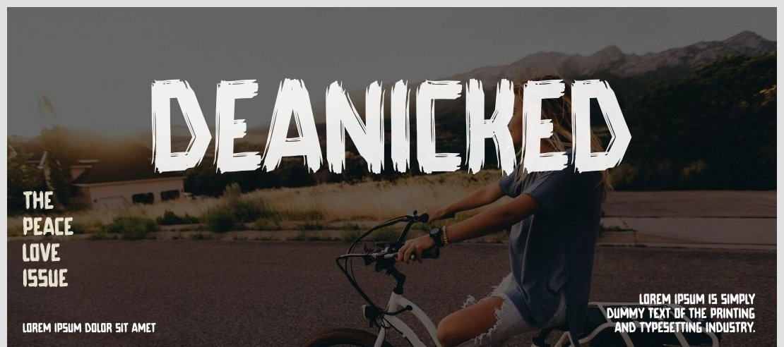 Deanicked Font