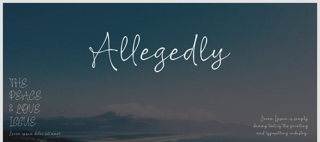 Allegedly Font