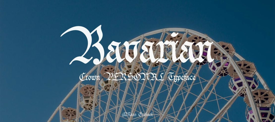 Bavarian Crown  PERSONAL Font Family