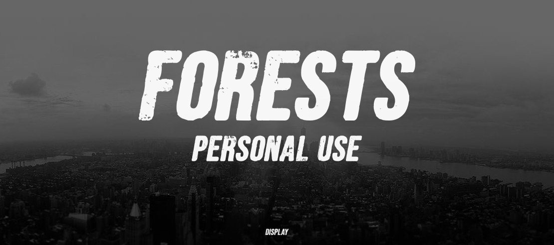 FORESTS  PERSONAL USE Font