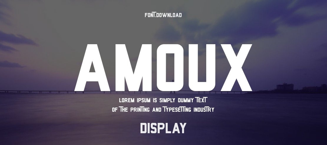 AMOUX Font