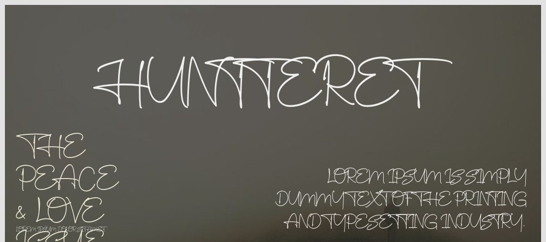 Huntteret Font