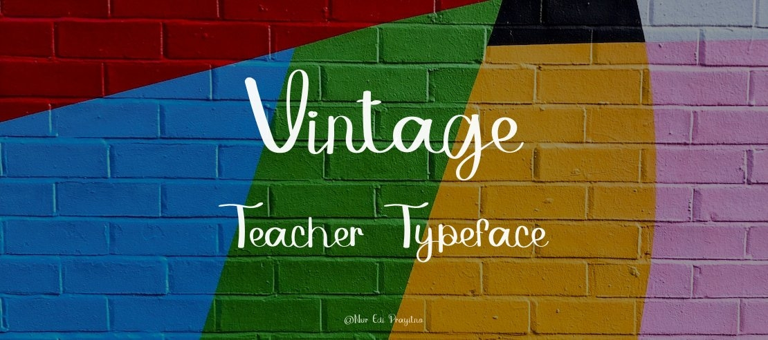 Vintage Teacher Font