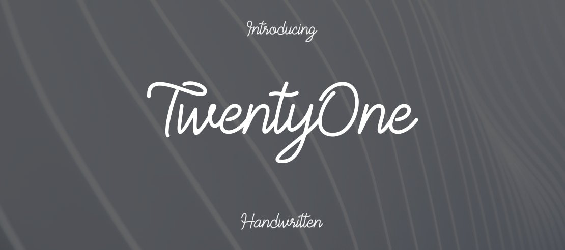 TwentyOne Font