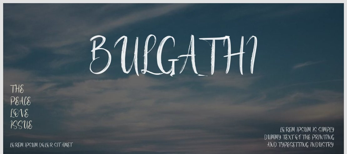 Bulgathi Font