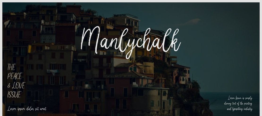 Manlychalk Font
