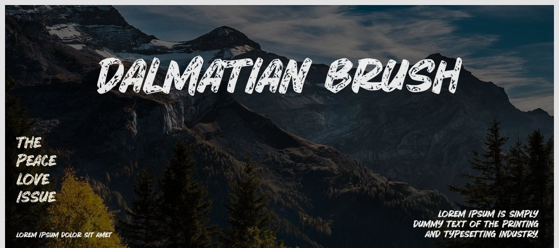 Dalmatian Brush Font