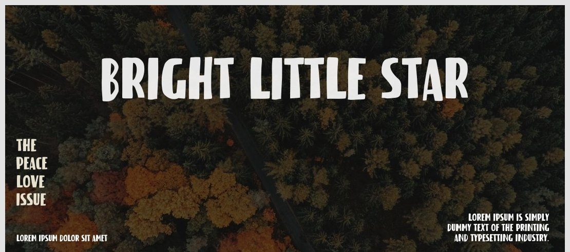 bright little star Font
