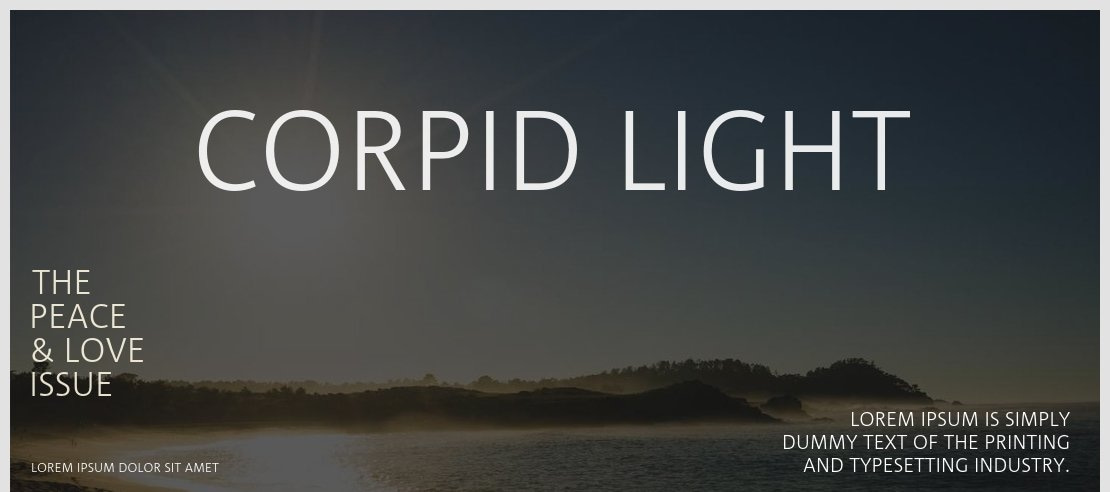 Corpid Light Font Family