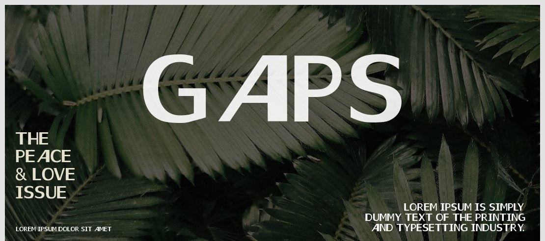 Gaps Font