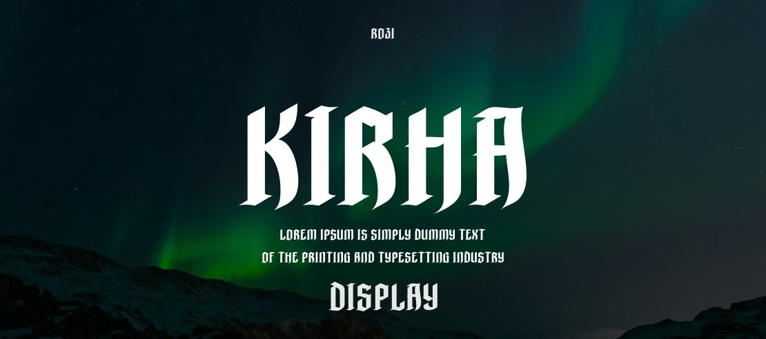 KIRHA Font