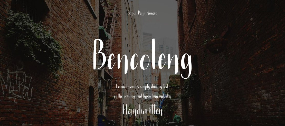 Bencoleng Font