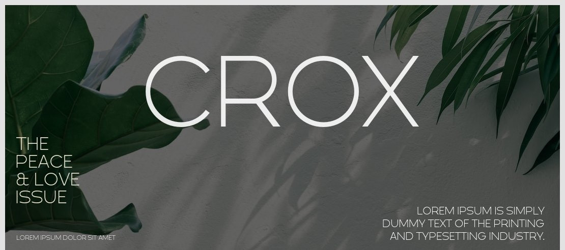 Crox Font Family