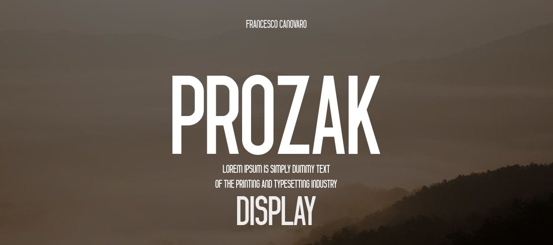 Prozak Font Family
