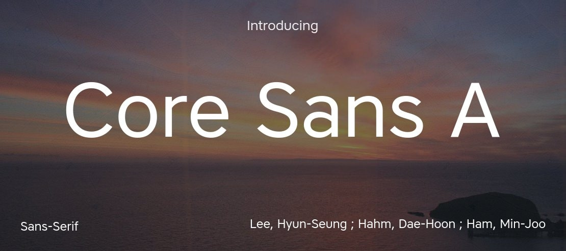 Core Sans A Font Family