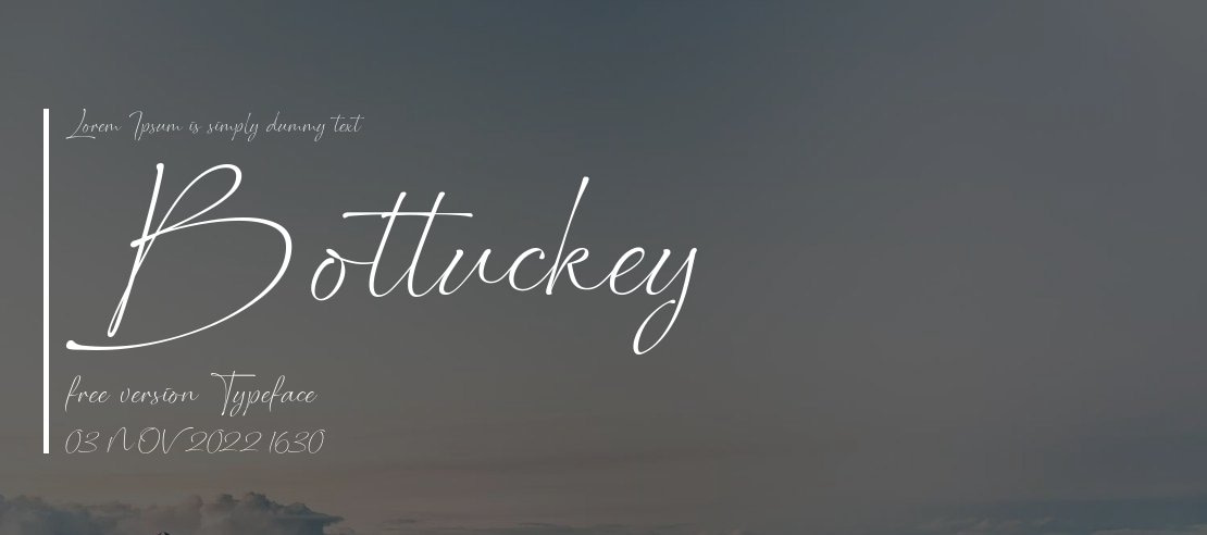 Bottuckey free version Font