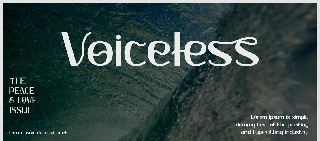 Voiceless Font