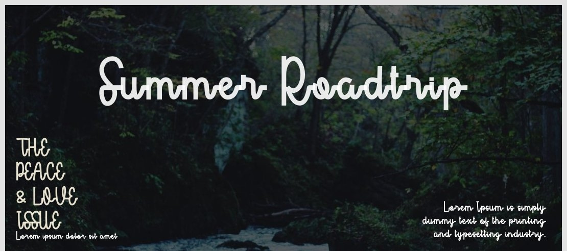 Summer Roadtrip Font