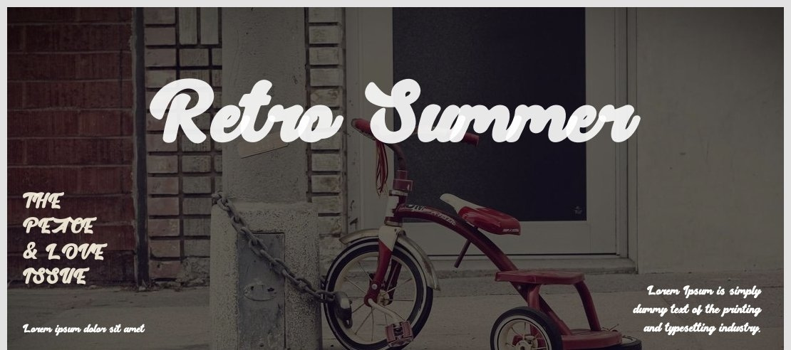 Retro Summer Font