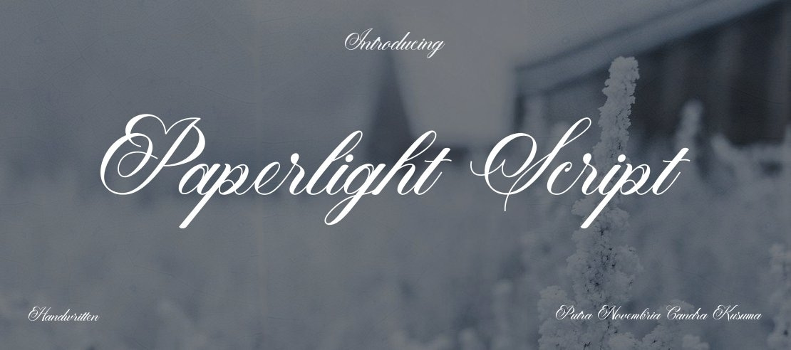 Paperlight Script Font