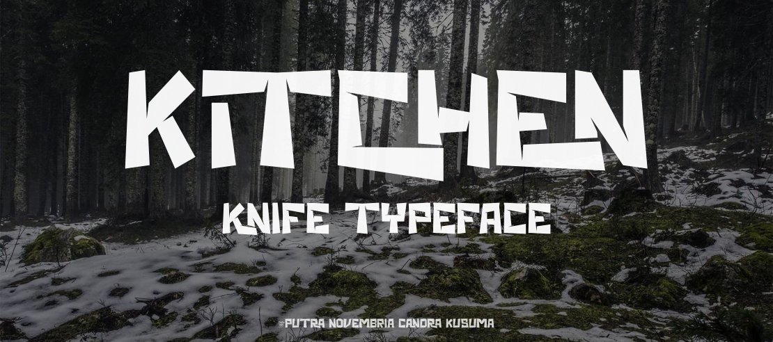 Kitchen Knife Font