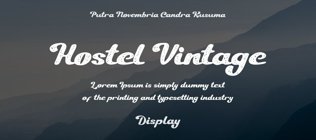 Hostel Vintage Font