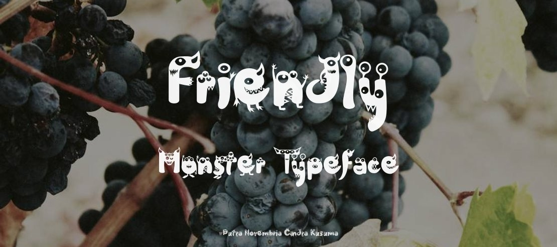 Friendly Monster Font