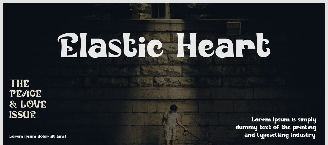 Elastic Heart Font