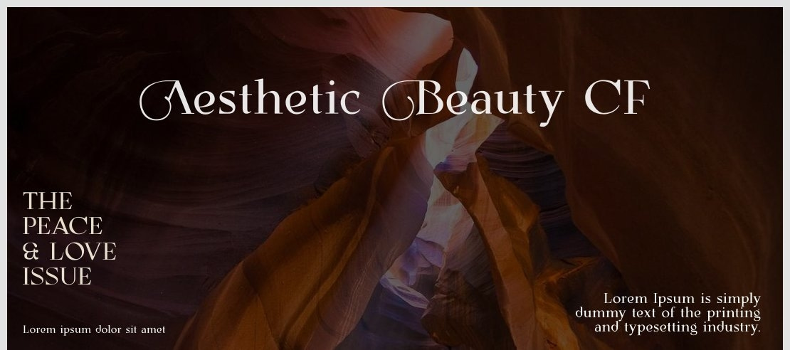 Aesthetic Beauty CF Font