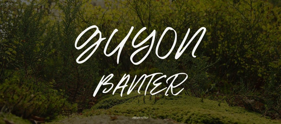 Guyon Banter Font