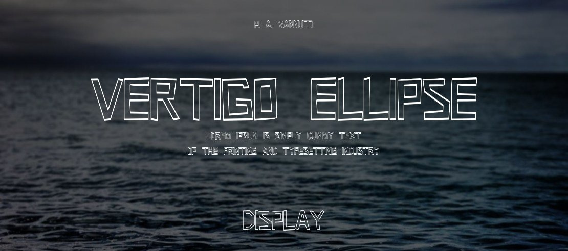 Vertigo ellipse Font Family