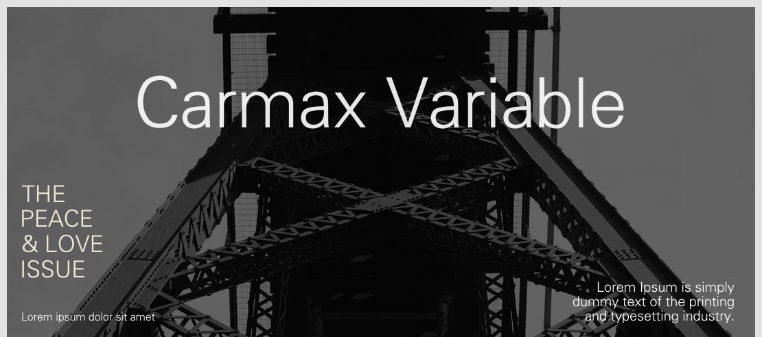 Carmax Variable Font Family