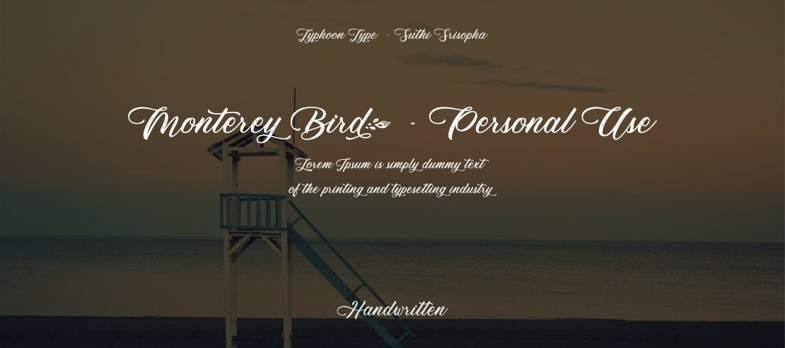 Monterey Bird - Personal Use Font