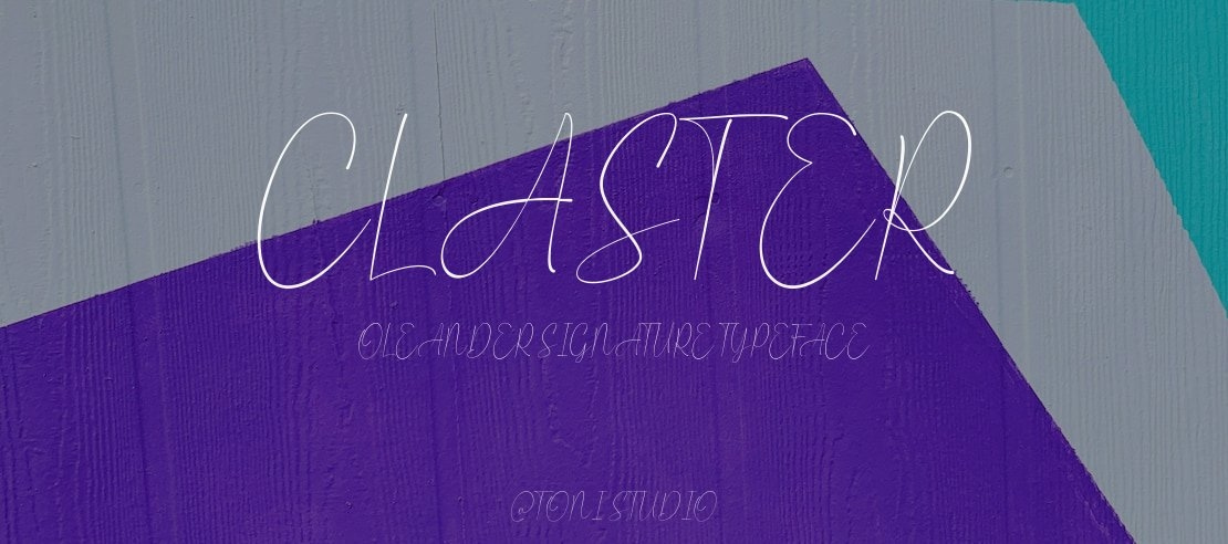 Claster Oleander Signature Font Family