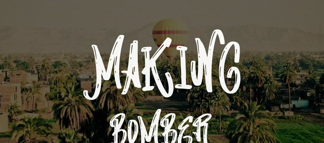 Making Bomber Font