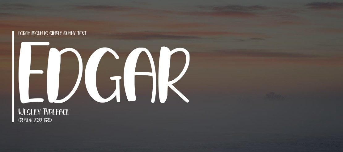 Edgar Wesley Font