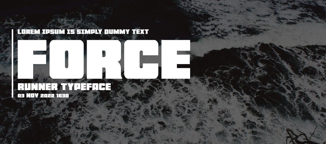 Force Runner Font Family