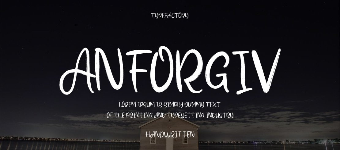 Anforgiv Font