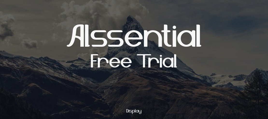 Alssential Free Trial Font