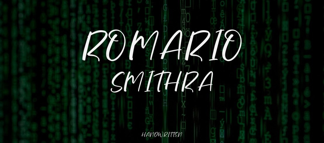 Romario Smithra Font