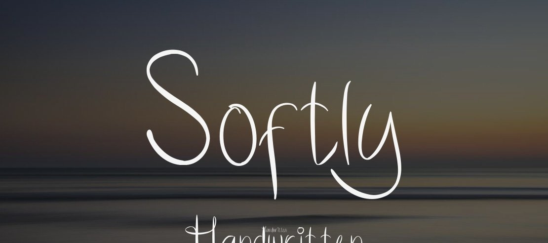 Softly Handwritten Font