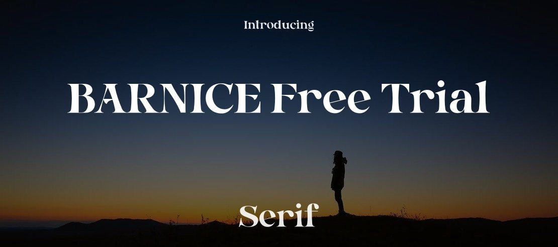 BARNICE Free Trial Font